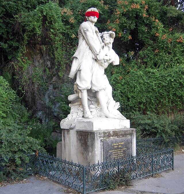 Pierre Puget sculptant Milon de Crotone